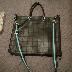 Patchwork Leather Convertible Tote made in Italy